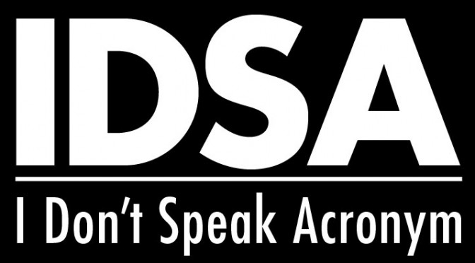 So I decided to create an acronym graphic today…