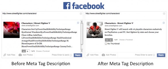 Search Engine Optimization Facebook Before & After